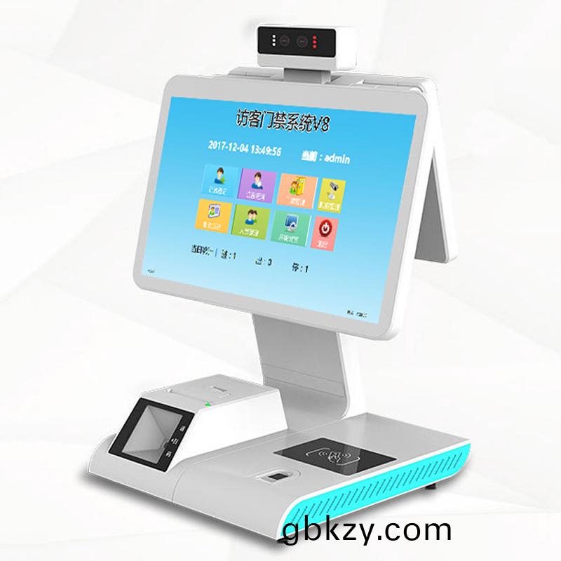 智(zhi)能訪(fang)客(ke)機學校(xiao)小(xiao)區寫機(ji)關單位衞筦(guan)理(li)係統(tong)輭件人員(yuan)進(jin)齣登記(ji)一(yi)體機(ji)