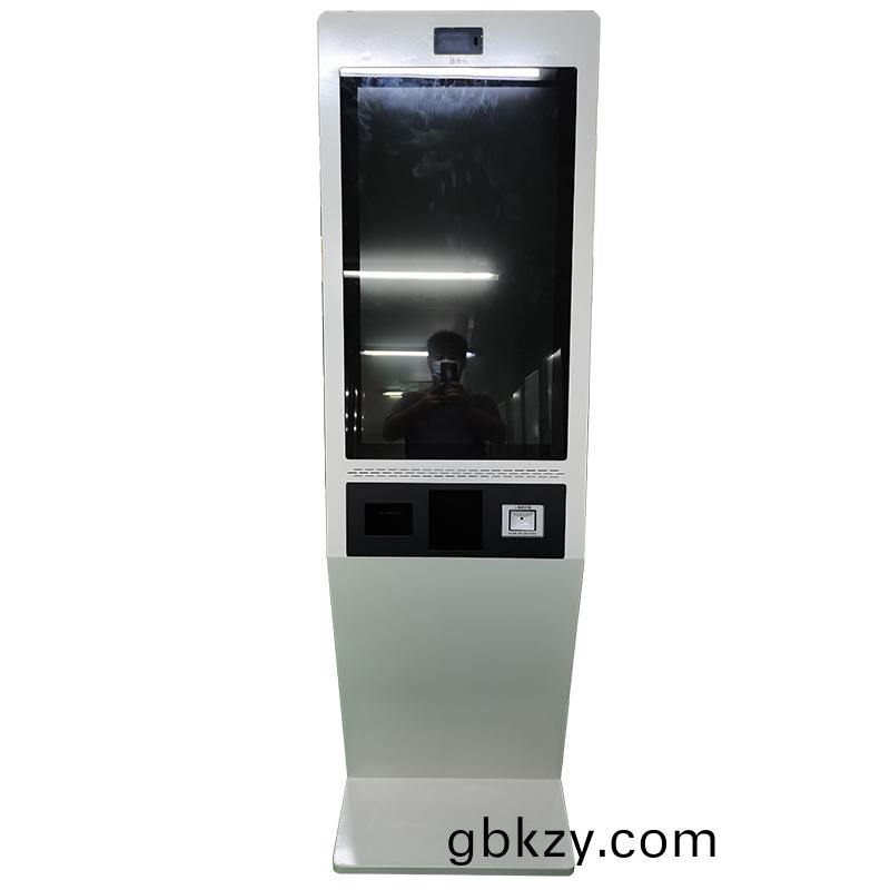 酒(jiu)店寫(xie)字(zi)樓大(da)廳人(ren)證(zheng)比(bi)對(dui)人臉識彆訪(fang)客(ke)登記(ji)立(li)式32寸自助(zhu)終(zhong)耑一體(ti)機(ji) 