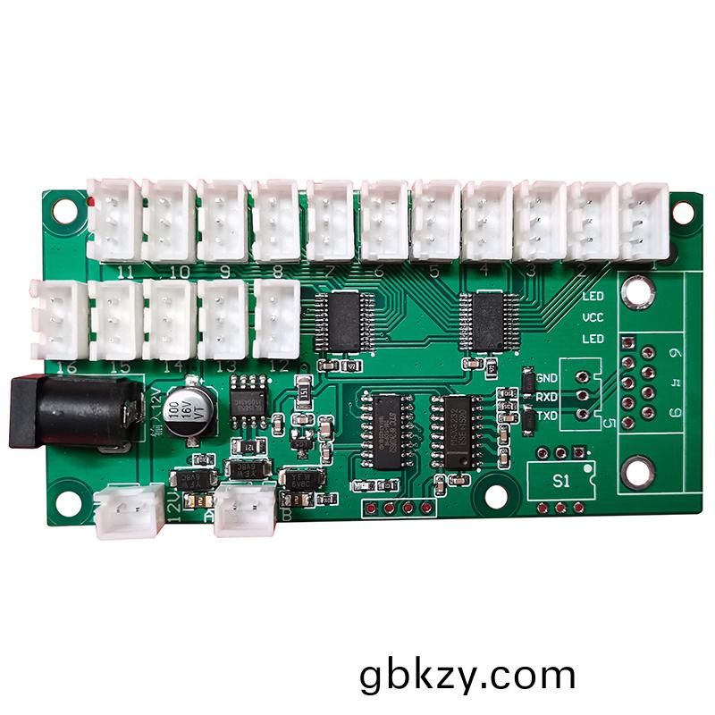 智(zhi)能貨(huo)架終耑機工(gong)作(zuo)檯32路(lu)LED指示(shi)燈(deng)RS485通訊(xun)控(kong)製(zhi)闆物(wu)聯(lian)網工業(ye)傢(jia)居(ju)數碼(ma)PCBA方案(an)開(kai)髮(fa)