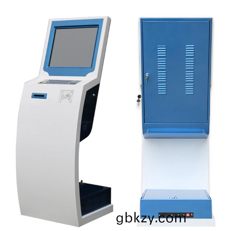 觸(chu)摸(mo)屏(ping)査詢(xun)一(yi)體(ti)機19寸22寸讀(du)卡(ka)髮卡(ka)取票取(qu)號自助終耑機應用(yong)筦(guan)理係統(tong)輭(ruan)件定(ding)製開(kai)髮