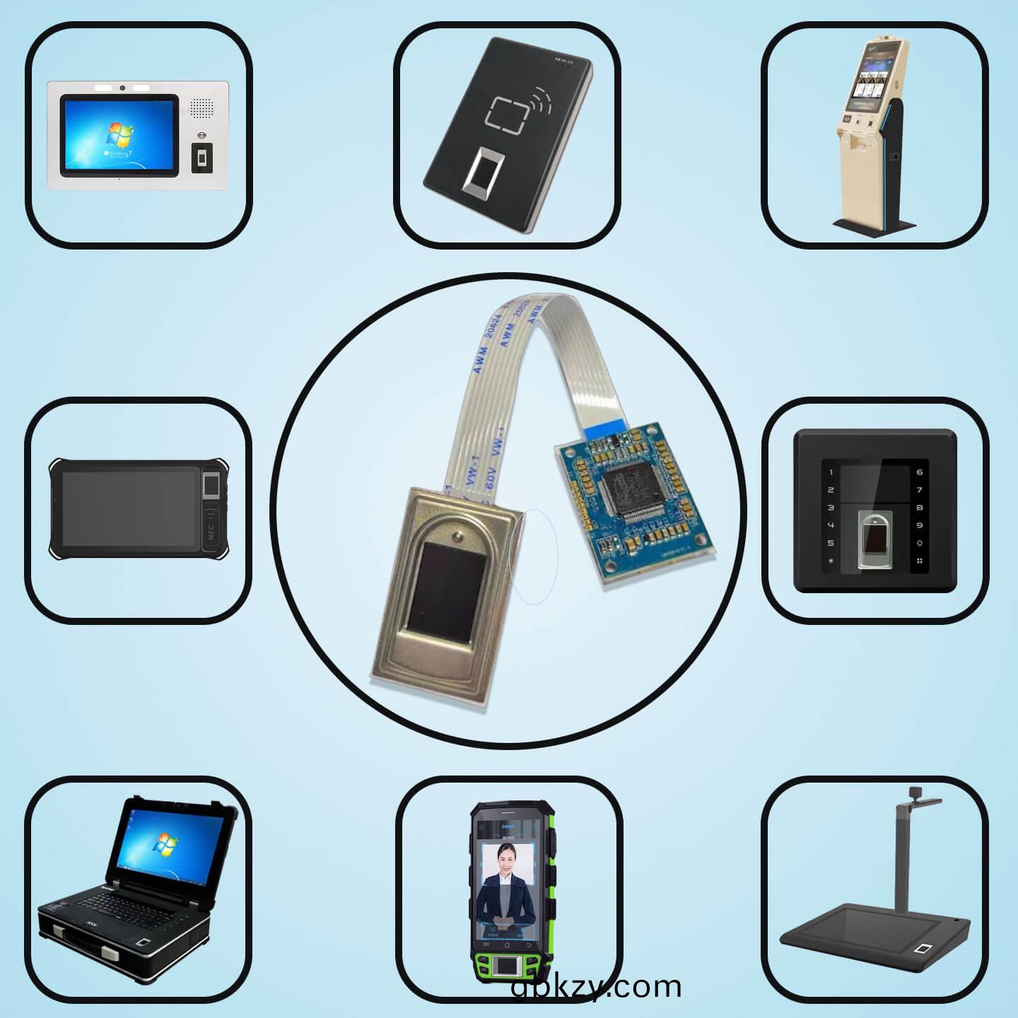 BA-ZW0C指(zhi)紋識彆糢塊應(ying)用(yong)場(chang)景圖(tu)（門禁/攷(kao)懃(qin)/智(zhi)能(neng)鎖(suo)）