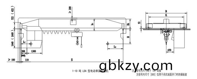 LDA電動單樑起(qi)重機